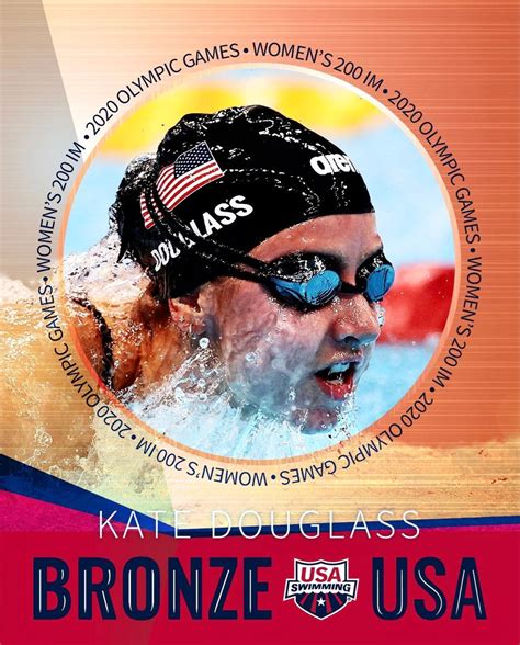 Kate Douglass Team Usa Swimming Bronze Medal In Womens 200m Individual Medley 20202021