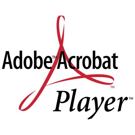 Adobe Acrobat Player Download Logo Icon Png Svg