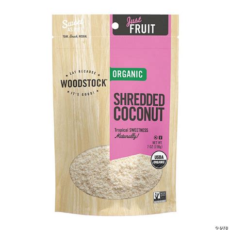 Woodstock Organic Shredded Coconut Case Of 8 7 Oz
