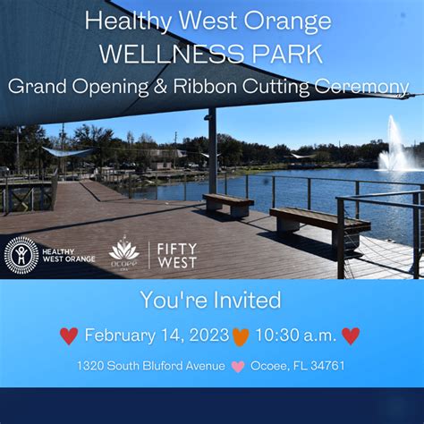 Healthy West Orange Wellness Park Ribbon Cutting Healthy West Orange