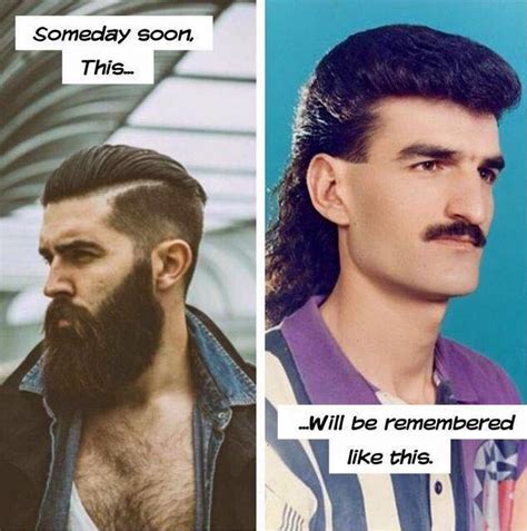 Someday Soon The Hipster Beard And Undercut Hair Will Be Remembered Like The Mullet And Mustache