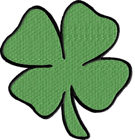 Four Leaf Clover Machine Embroidery Design By Chiefsthreads