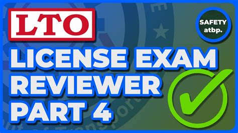LTO Driver's License Exam Reviewer (PART 4) - YouTube