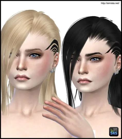 Simista Maysims 33f Hairstyle Retextured Sims 4 Hairs