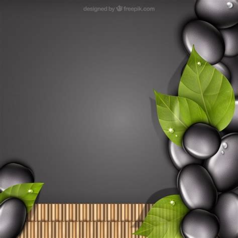 Spa Stones Background Vector Free Download