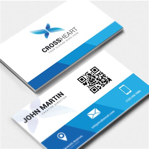 Business Card Psd Template With Bleed