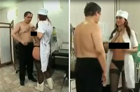 Sexy Nurse Strips Off In Front Of Shocked Hospital