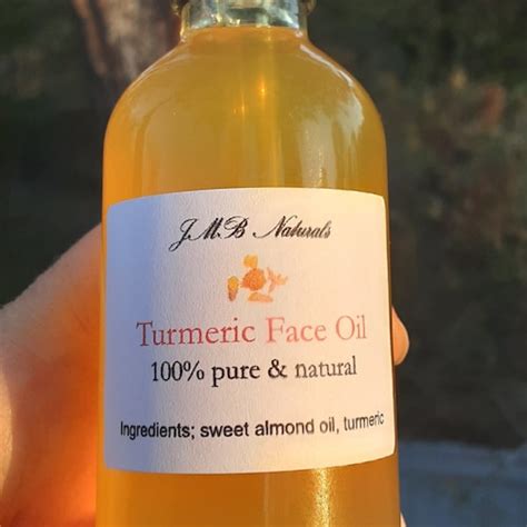 Organic Turmeric Infused Oil Facial Oil Etsy