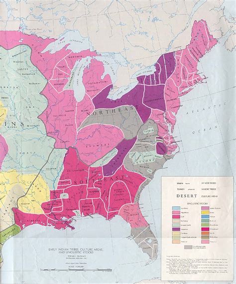 Early Native American Tribes In United States Historical Map United States • Mappery