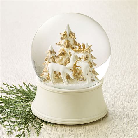 Splendid Reindeer Snow Globe Gumps