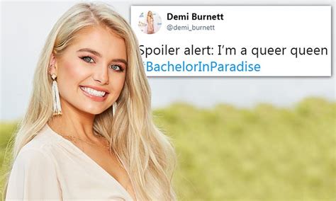 Bachelor In Paradise S Demi Burnett Calls Herself A Queer Queen After Show Teases Same Sex Romance