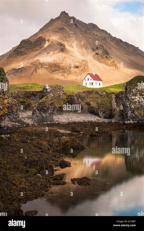 Arnarstapi Icelandic Fishing Village Oceanside White Remote Isolated