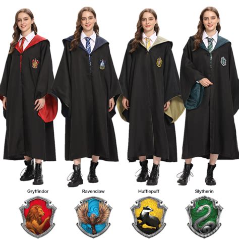 Harry Potter Magic Robe Gryffindor Slytherin Hufflepuff Ravenclaw
