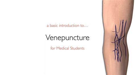 A Basic Introduction To Venepuncture In 5 Min Flipping