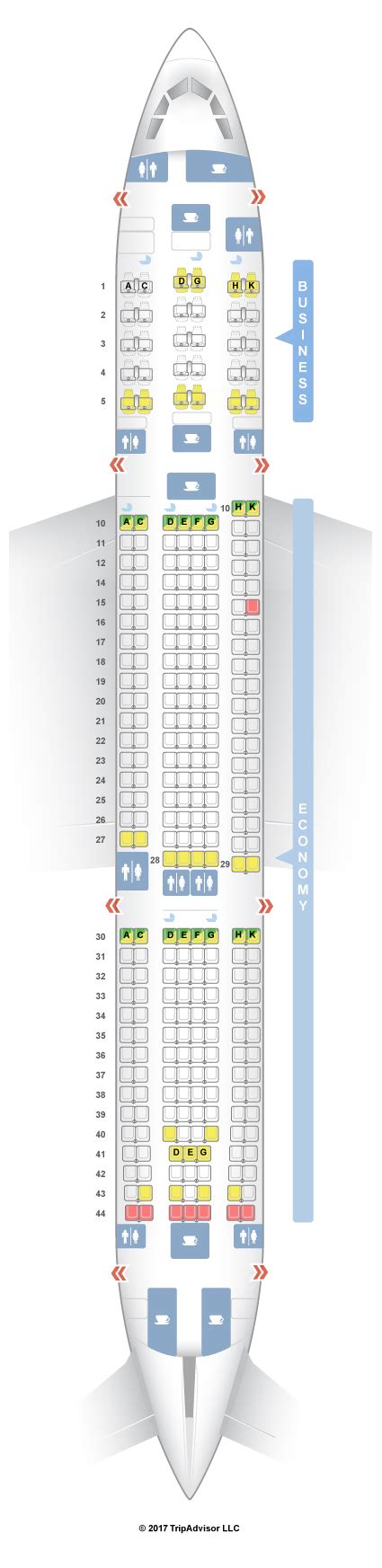 Seatguru Seat Map Asiana Airbus A330 300 333 V1