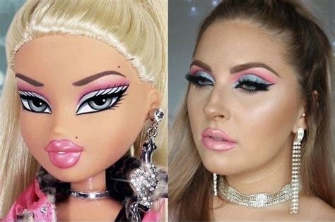 the bratz challenge makeover has gone viral 30 photos bemethis makeup bratz doll makeup