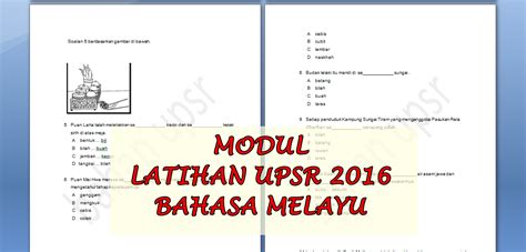 Sebagai rakyat malaysia, kita perlu. BAHAN UPSR 2016: MODUL LATIHAN UPSR 2016 | BAHASA MELAYU ...