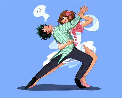 Izuku Midoriya And Ochaco Uraraka By Adooboo Rolereversal