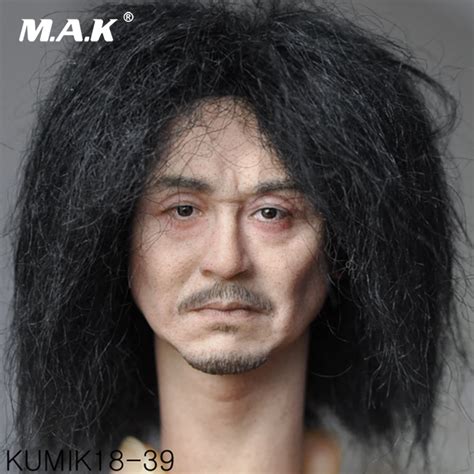 32906890480 16 Scale Male Figure Accessory Kumik Km18 39 Male Paste Head Sculpt Figure Model