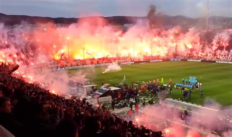 watch greek football fans turn their stadium into an insane “ring of fire” video the world