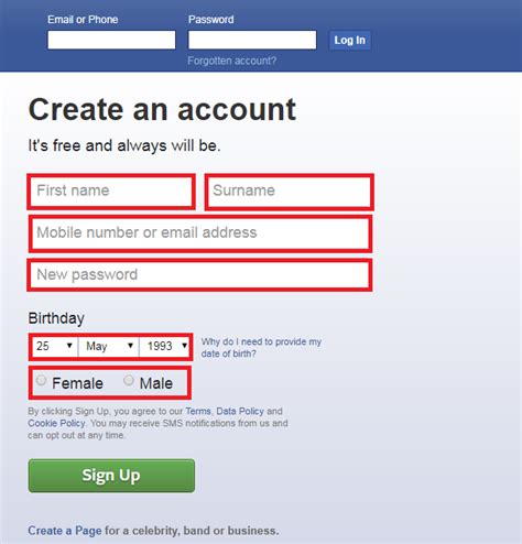 Log in to facebook to start sharing and connecting with your friends, family and people you know. How to sign up for a Facebook account | Just 4 Dummies ...