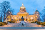 Capitolio Del Estado En Des Moines, Iowa Imagen de archivo - Imagen de ...