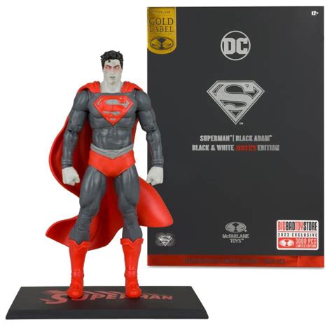 Mcfarlane Debuts Exclusive 3000 Piece Black And White Superman Figure