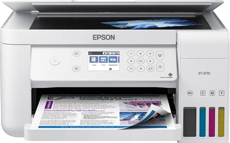 Epson Ecotank Et 3710 Wireless All In One Inkjet Printer White Epson