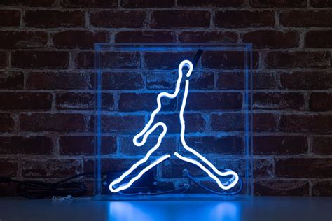 Nba Michael Jordan Jumpman Logo Neon Sign Neon Signs Neon Neon Birthday