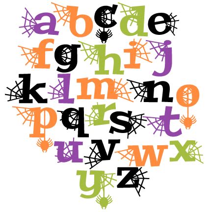 Download Halloween Letters Set SVG scrapbook title SVG cutting ...