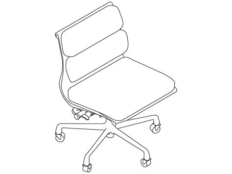 Eames Soft Pad Chairmanagementarmless 3d Product Models Herman Miller