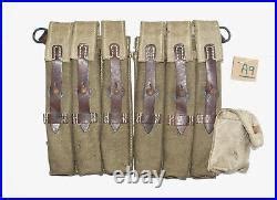 GERMAN ARMY WW2 WWII REPRO 9mm Ammo Pouches For 6 Mags AGED Inv A9