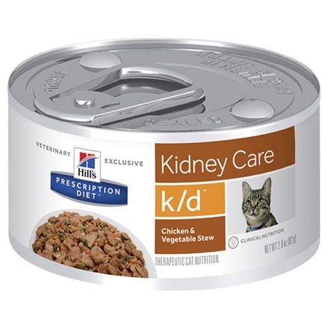 2 veterinary diets kidney diet for cats. Hills Prescription Diet FELINE K/D Renal Health Chicken ...