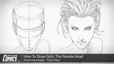 How To Draw Girls The Female Face Downward Perspective