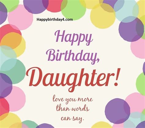 30 Happy Birthday Wishes For Daughter Happy Birthday Happy