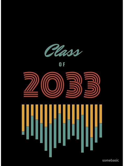 Retro Class Of 2033 Poster For Sale By Somebasic Redbubble