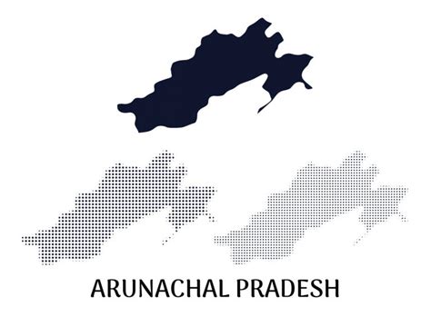 Arunachal Pradesh Map Vector Frebers