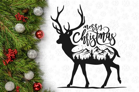 Free Svg Merry Christmas Print And Cut Stickers File For Cricut King