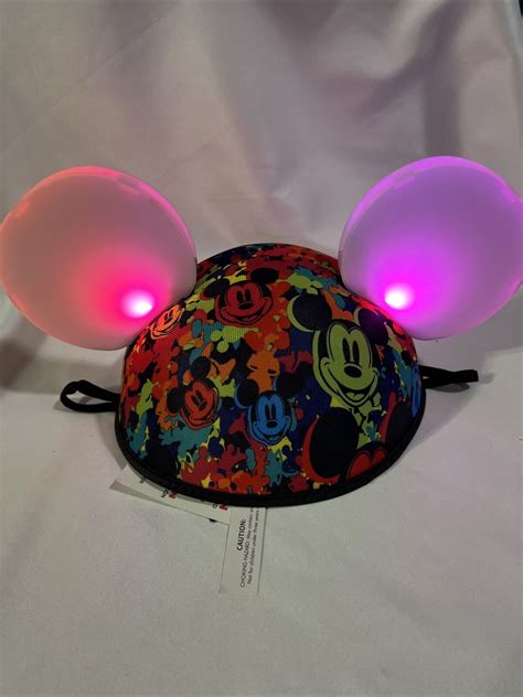 disney mickey mouse glow with the show light up ears hat w multi color led ebay