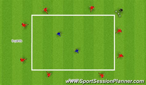 Footballsoccer Rondo Possession Technical Ball Control Academy