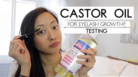 Testing Castor Oil For Hair Growth Eyelashes And Eyebrows Youtube