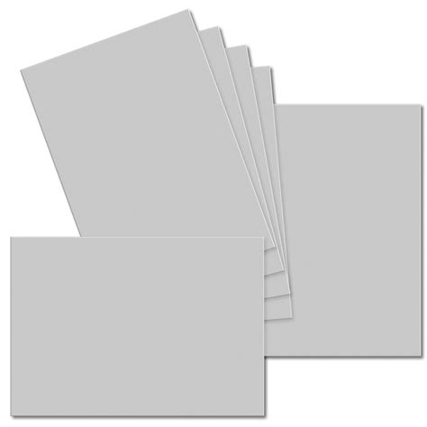 Silver Grey 297mm X 210mm A4 Standard 235gsm Card Sheet Colour