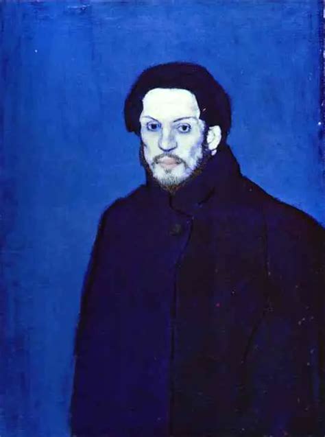 Pablo Picasso — Self Portrait In Blue Period 1901