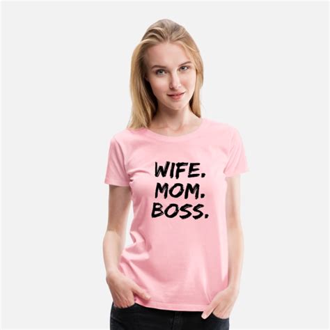Wife Mom Boss T Shirt Paul Print