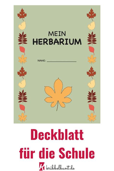 Alles wissen über ätherische öle von a bis z. Herbarium Deckblatt für die Schule - zum Ausdrucken ...