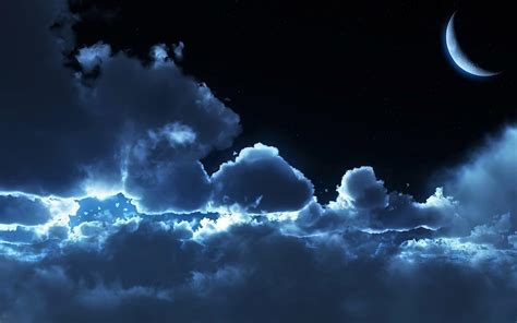 Moonlight Sky Wallpapers Wallpaper Cave