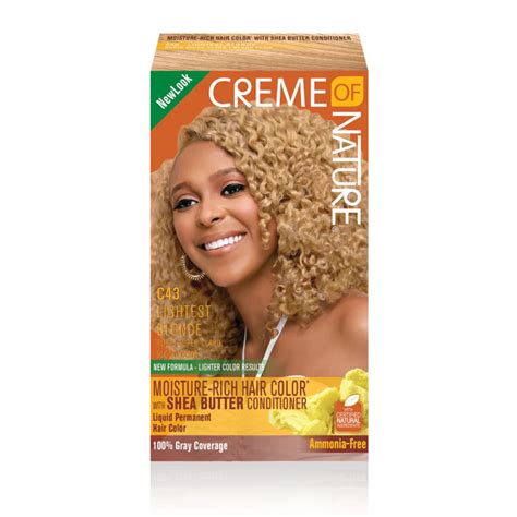 Creme Of Nature Moisture Rich Hair Color Kit C Light Blonde Ea Walmart Com