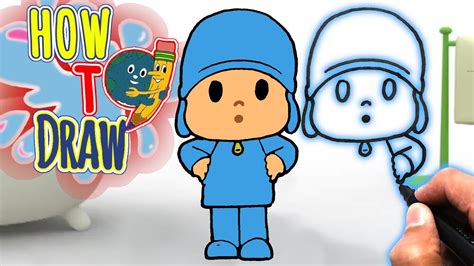 How To DRAW Pocoyo FREE COLORING PAGE PRINTABLE Easy Things To