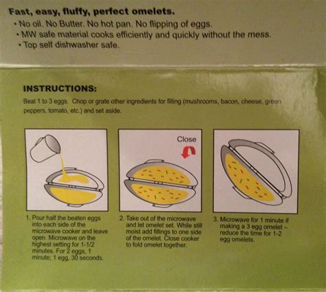How To Use Microwave Oven Omelet Maker - Microwave Omelette Instructions