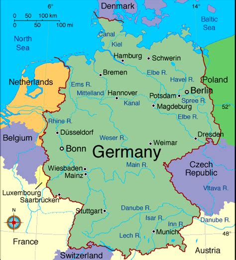 Germany is located in the western europe and lies between latitudes 51° 0' n, and longitudes 9° 00' e. World War II Timeline | Sutori